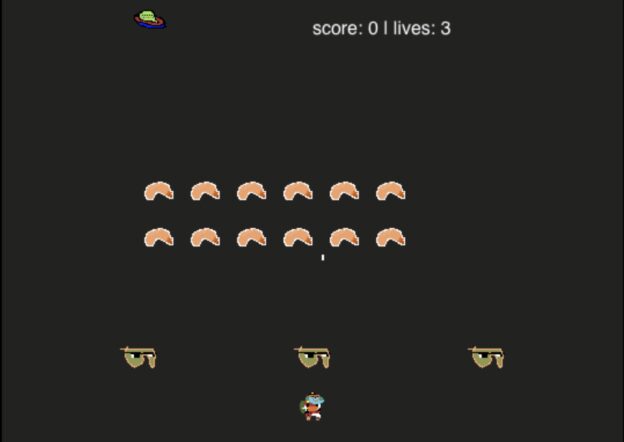 Invaders game screenshot